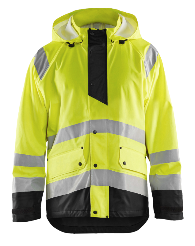 Blåkläder Regenjas High-Vis LEVEL 1 43232000 | High-Vis Geel/Zwart | Maat L - 7330509656211 afbeelding 1