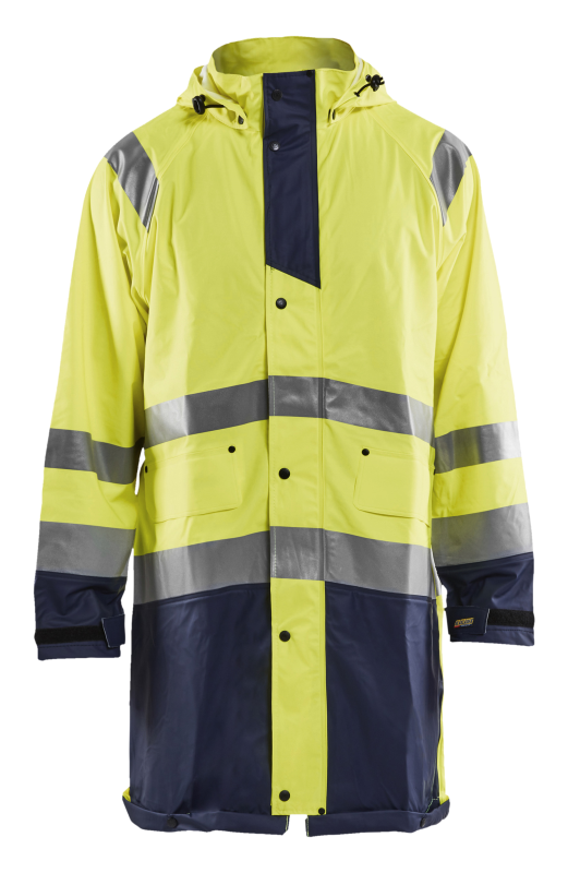 Blåkläder Regenjas High-Vis LEVEL 1 43242000 | High-Vis Geel/Marineblauw | Maat XL - 7330509570944 afbeelding 1