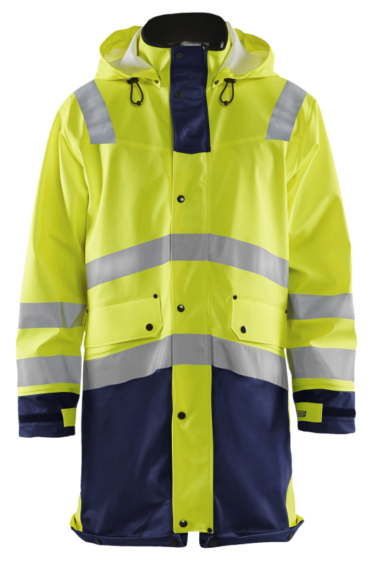 Blåkläder Regenjas High-Vis LEVEL 3 43262005 | High-Vis Geel/Marineblauw | Maat 4XL - 7330509570104 afbeelding 1