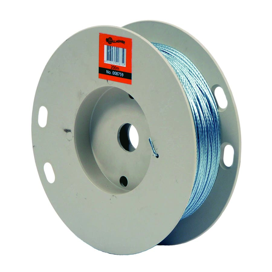 Gallagher Getwijnd staaldraad 2,0mm - 3kg - 200m - 008759 008759