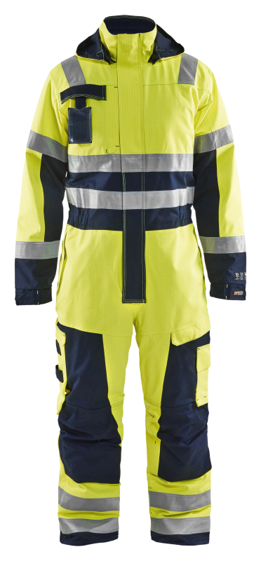 Blåkläder Multinorm Winteroverall 63681530 | High-Vis Geel/Marineblauw | Maat 48 - 7330509390832 afbeelding
