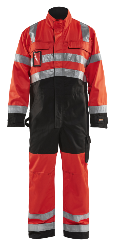 Blåkläder Overall High-Vis 63731804 High-Vis | High-Vis Rood/Zwart | Maat 58 - 7330509377215 afbeelding