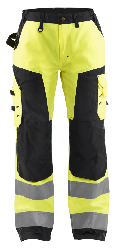 Blåkläder Dames werkbroek High-Vis zonder spijkerzakken 71551811 | High-Vis Geel/Zwart | Maat 46 - 7330509502235 afbeelding 1