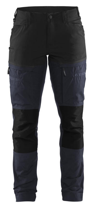 Blåkläder Servicewerkbroek met stretch voor dames 71661845 | Donker marineblauw/Zwart | Maat 40 - 7330509799864 afbeelding 1