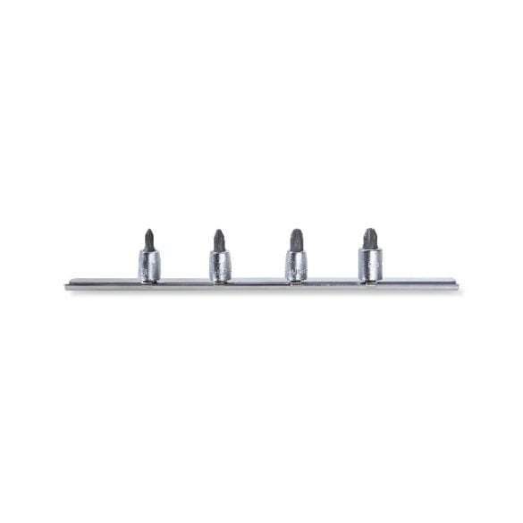 Beta 900PH/SB4 Set van schroevendraaierdoppen voor Phillips® kruiskopschroeven | 1/4" aansluiting | verchroomd - 009000708 009000708