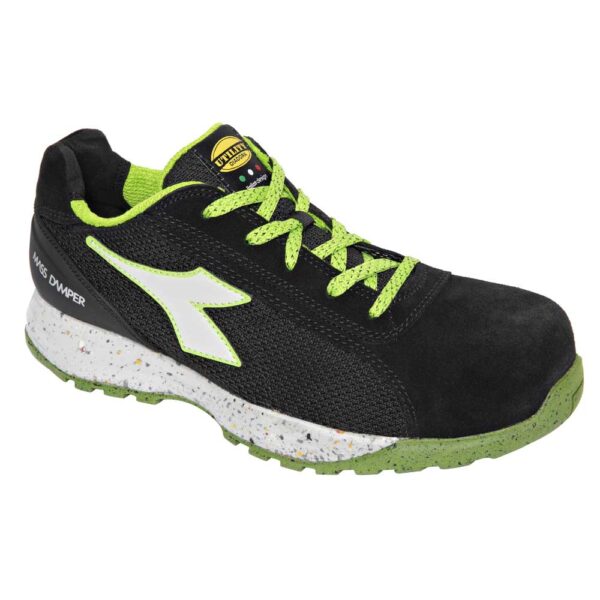 Diadora Werkschoen Glove Eco 177661 Laag S1P | Zwart/Groen | Maat 40 - 8032521551787 afbeelding