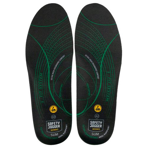 Safety Jogger SJ3FITS Inlegzool | Zwart/Groen | Maat 46 - 5400950011258