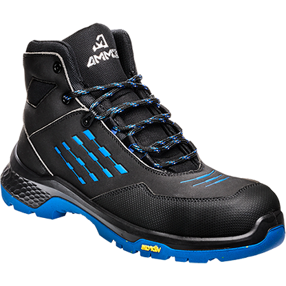 EMMA Werkschoen CrossForce XD Hoog S3 | Zwart/Blauw | Maat 48 - 8715316154942 afbeelding 1