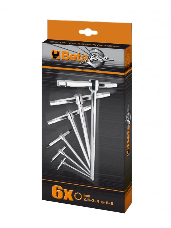 Beta 951/S6 Stiftsleutelset | T-Model | Zeskant metrisch | 6-Delig - 009510687