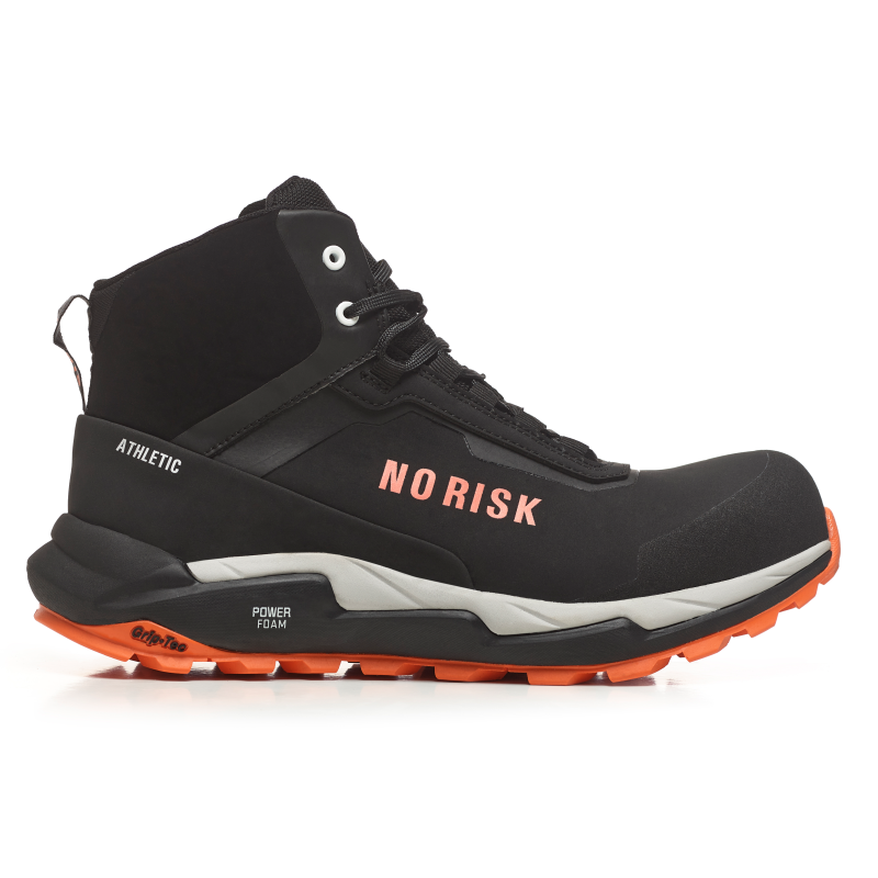 No Risk Athletic Mid STX Orange 1019.15 S7L | Zwart/Oranje | Maat 37 - 00.071.066.37