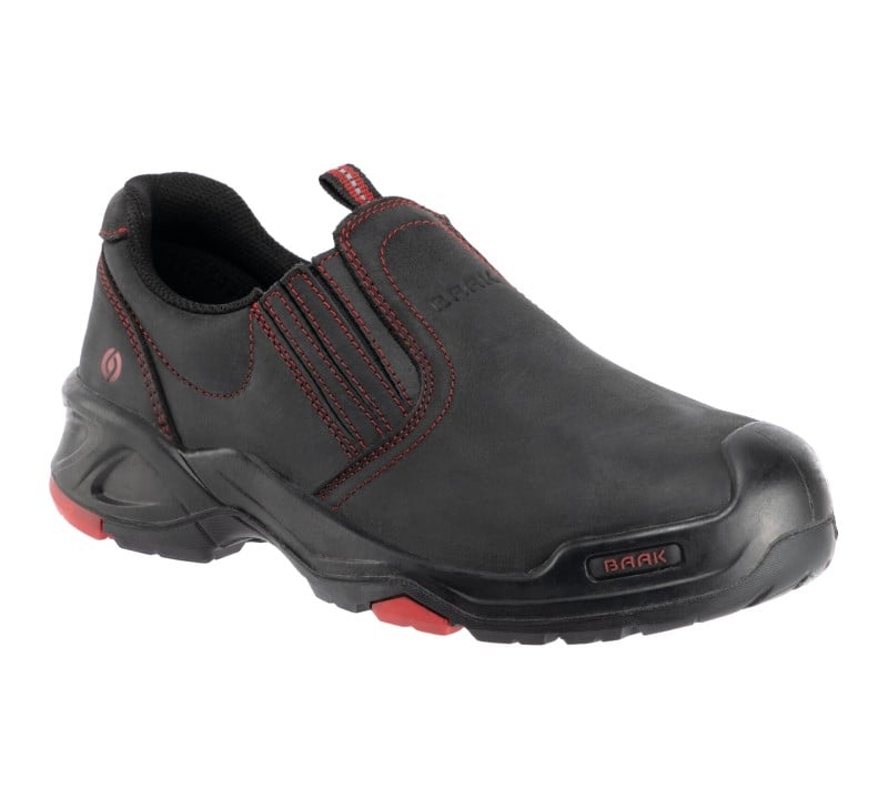 Enzo Baak Brian Instapper 6341 S3 Werkschoen | Zwart Rood | 4031783009139