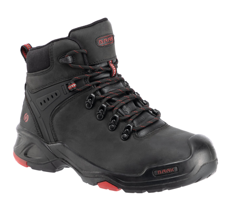 Baak Brooklyn 6640 S3 | Zwart/Rood | Maat 45 - 4031783001171