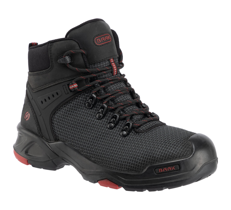 Baak Bradley 6643 S3 | Zwart/Rood | Maat 40 - 4031783008965