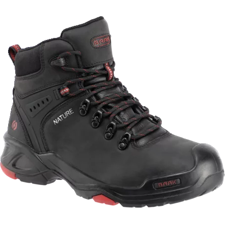 Baak Big Bruno 6646 S3 | Zwart/Rood | Maat 41 - 4031783002611