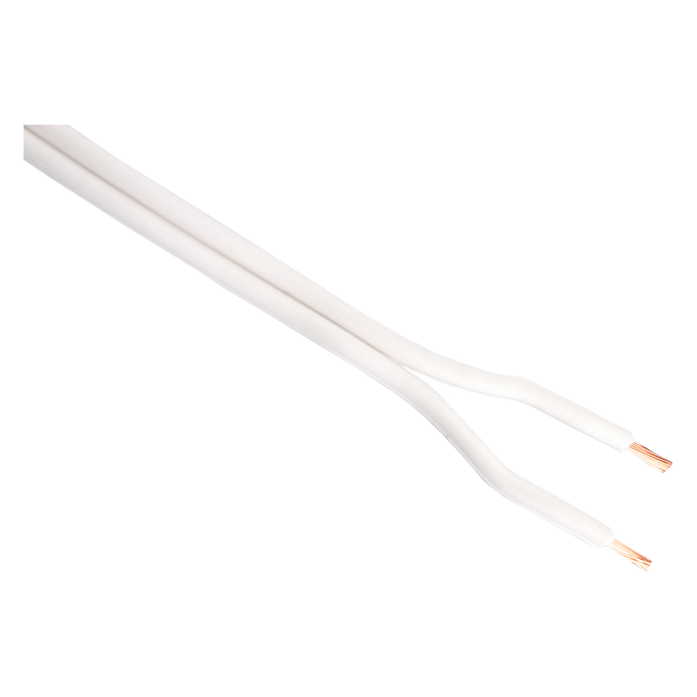 Q-Link Tweelingsnoer | Zwakstroom tot 42 Volt | 2 x 0,75 mm² | Wit - 350m - 01.269.74