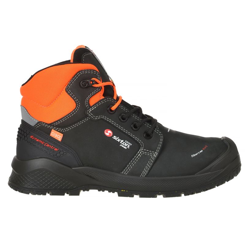 Sixton Peak Anversa 45527-00 S3S | Zwart/Oranje | Maat 47 - 8053470577024