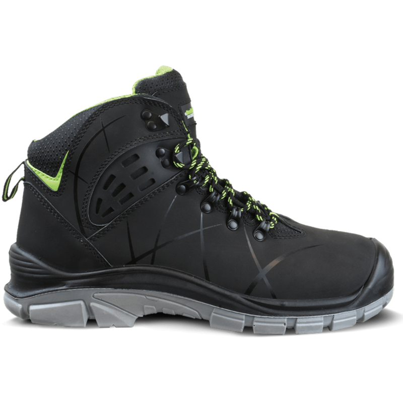 Safeet Werkschoen Larvik Hoog Zwart S3 | Zwart/Grijs | Maat 41 - 8719388016207 afbeelding
