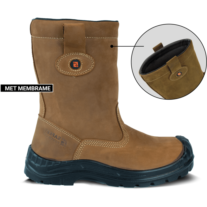 Safeet Siena Membraan S3 Veiligheidswerklaars | Bruin | Maat 39 - 8719388028156 afbeelding