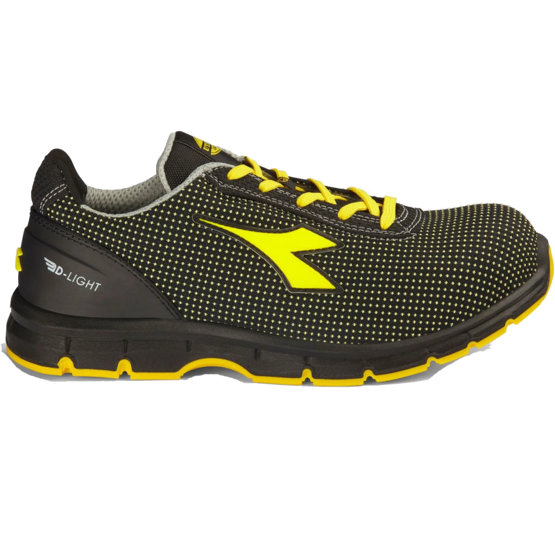 Diadora Werkschoen Run Atom Low 181153 S3S C0401 | Black Yellow Croms C0401 | Maat 43 - 8053607623709 afbeelding 1