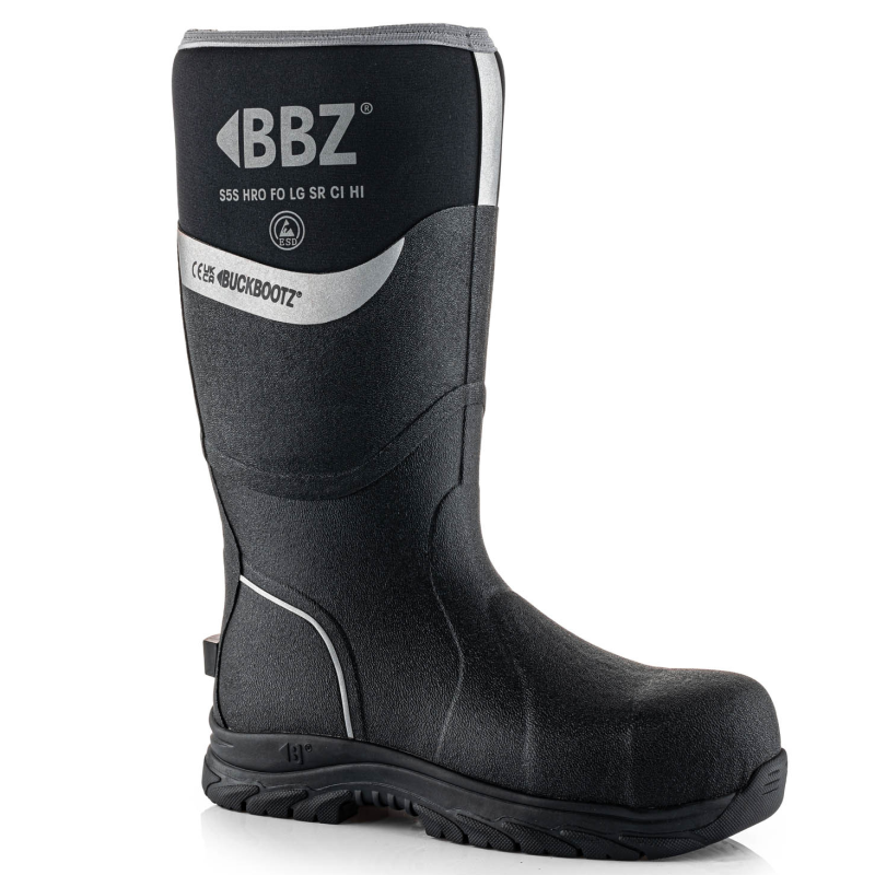 Buckbootz Neopreen Werklaars BBZ6000 S5S Zwart | Zwart | Maat 46 - 5055138027271 afbeelding