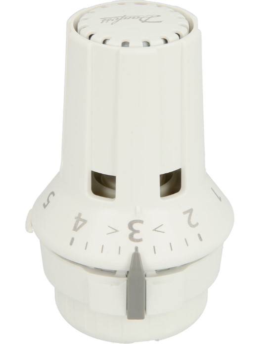 Kirchhoff DANFOSS thermostaatkop wit met ingebouwde sensor en nulstand 013G5110