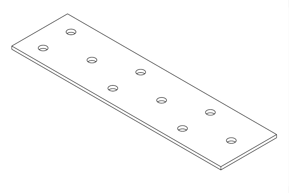 GB koppelplaat 40x150x2.0 sendzimir verzinkt | 100 stuks 014240100