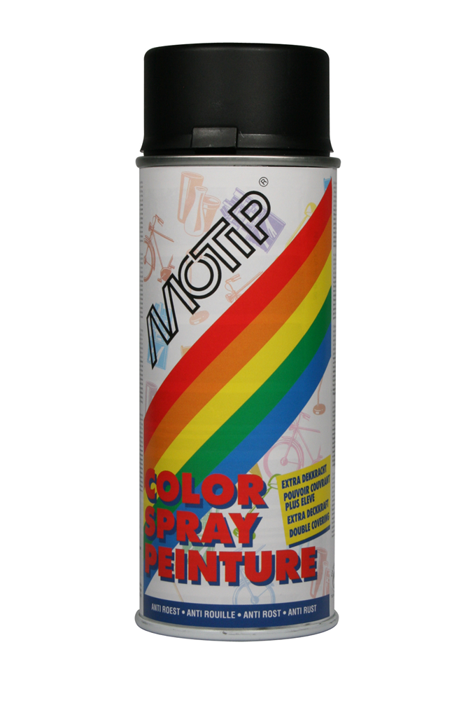 MOTIP Deco Lak | Zijdeglans | RAL 9005 | 400ml 01659