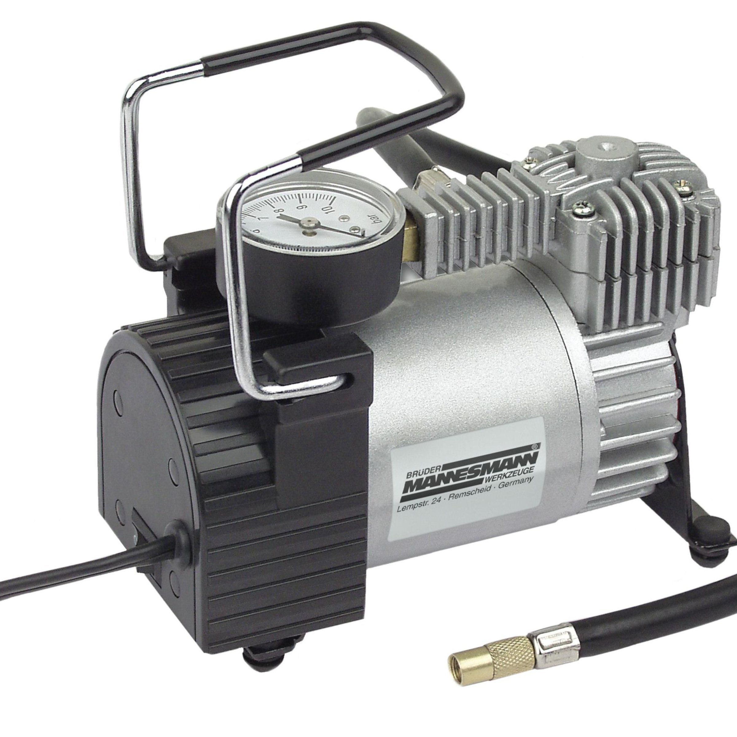 Compressor 12V in draagtas Mannesmann