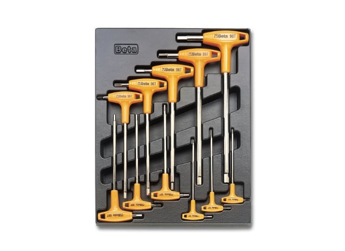 Beta T50Harde voorgevormde inzetbakken met assortiment gereedschap 024240050