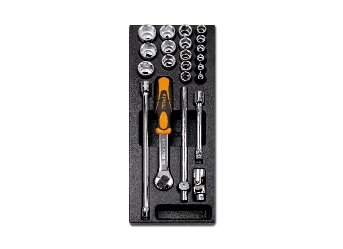 Beta T92 Harde voorgevormde inzetbakken met assortiment gereedschap 024240092