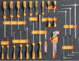 Beta Soepele voorgevormde inzetbakken met assortiment gereedschap MB46 - 024504246