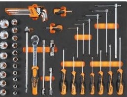 Beta Soepele voorgevormde inzetbakken met assortiment gereedschap MB47 - 024504247