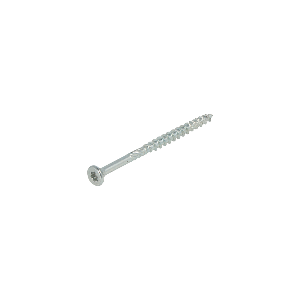Dynaplus Unischroef / Spaanplaatschroef Verzinkt Platkop Deeldraad Torx TX20 4.0X60/35 | 200 stuks - 0281.01.26001