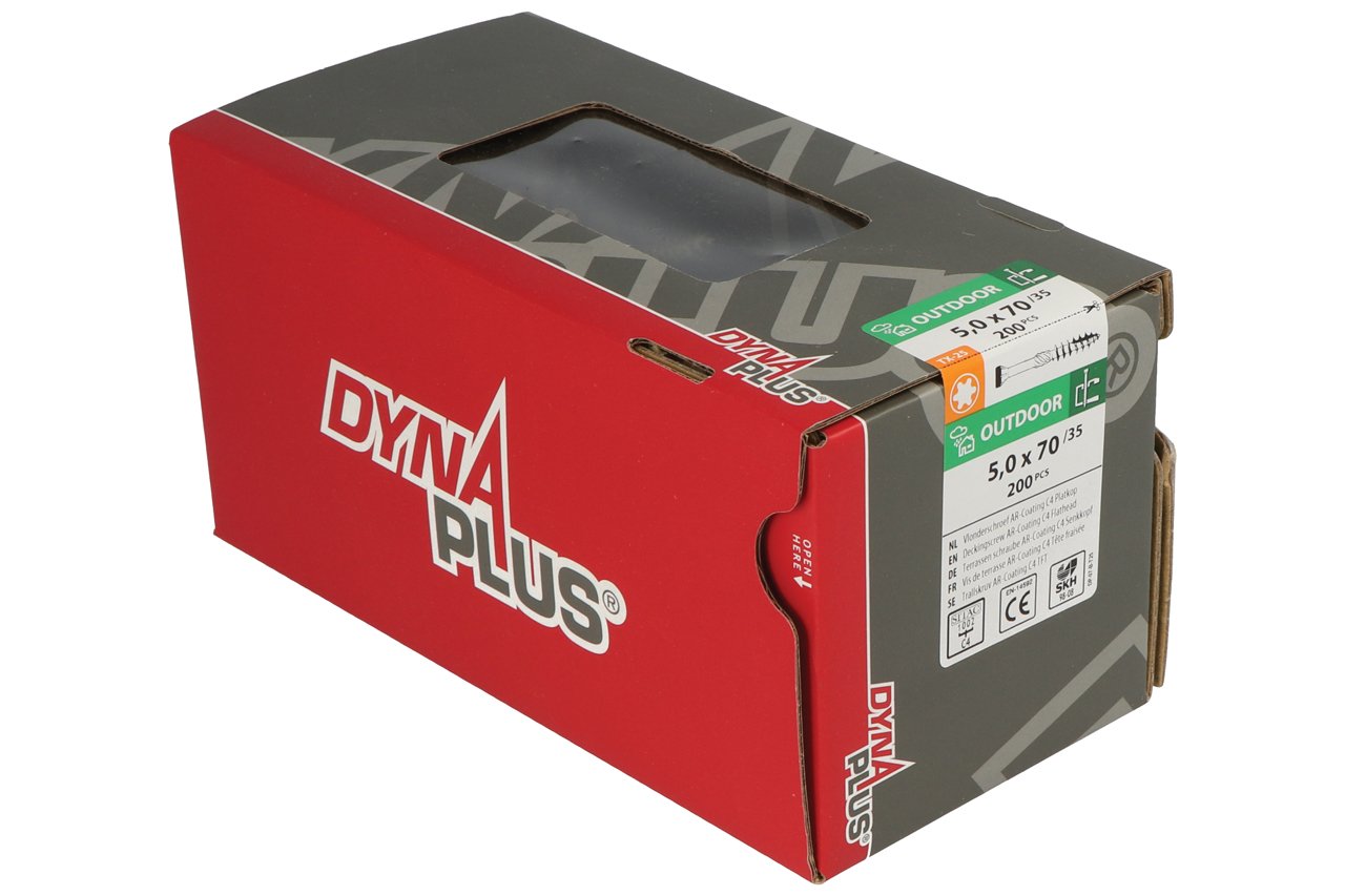 Dynaplus Unischroef Ar-Coating Pk Torx TX25 5.0X70/42 | 200 stuks - 0281.08.42201