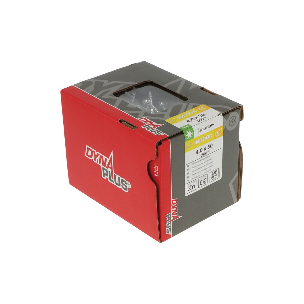 Dynaplus Houtbouwschroef Vz Tk +Snijpunt Torx TX20 4.0X50 | 200 stuks - 0286.01.25901