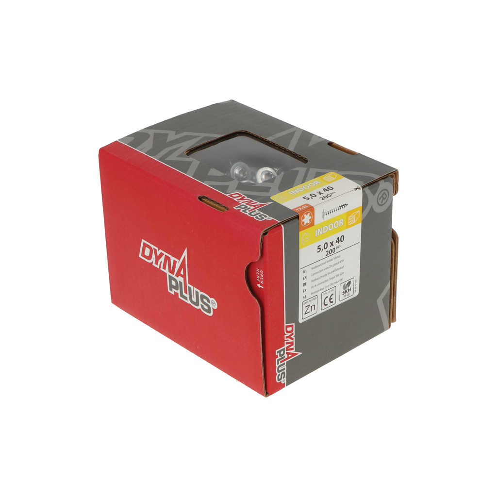 Dynaplus Houtbouwschroef Vz Tk +Snijpunt Torx TX25 5.0X40 | 200 stuks 0286.01.41601