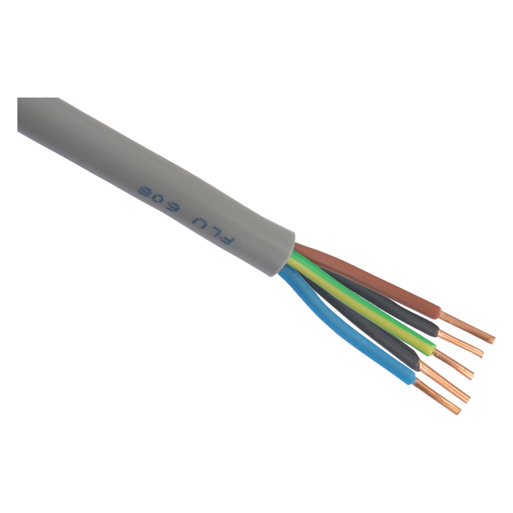 Buitenkabel XMVK 5 x 2.5 mm². 10 m grijs - 03.007.19