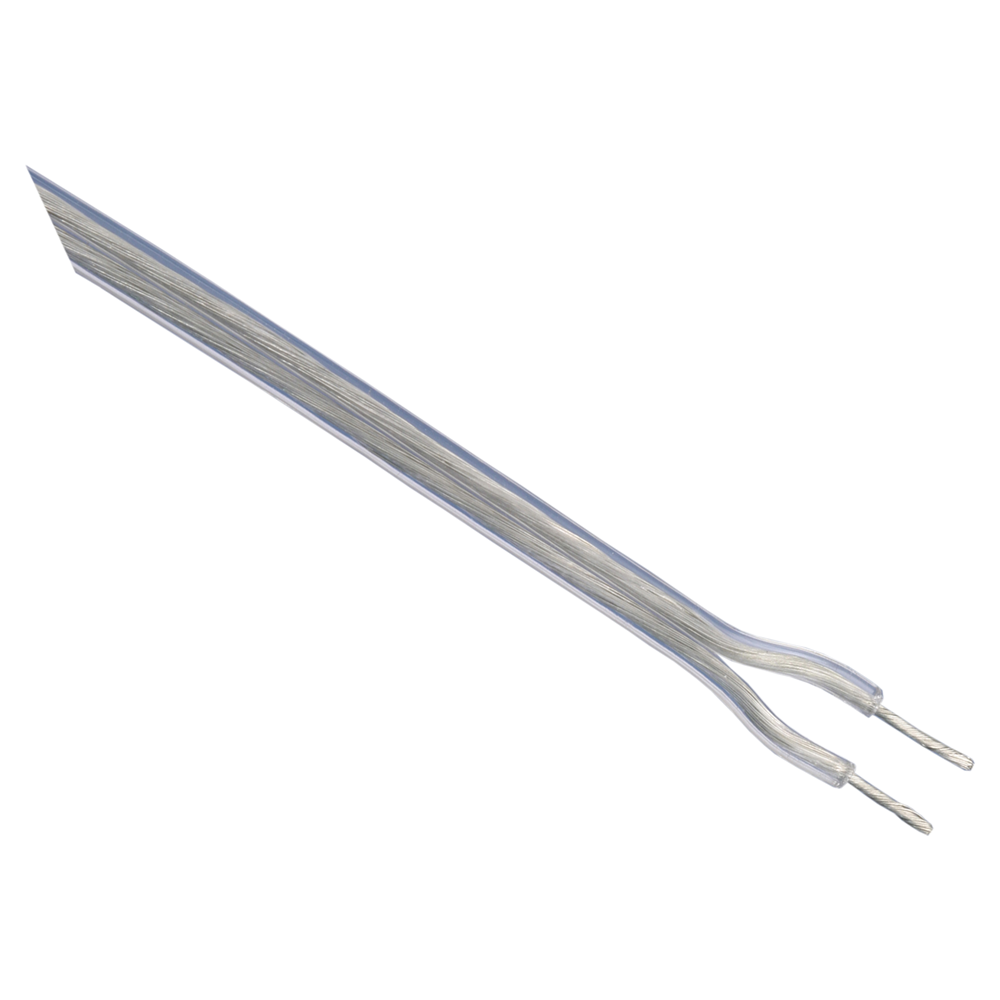 Q-Link Tweelingsnoer | Zwakstroom tot 42 Volt | 2 x 0,75 mm² | 10 m | Vertind | Transparant - 03.030.68