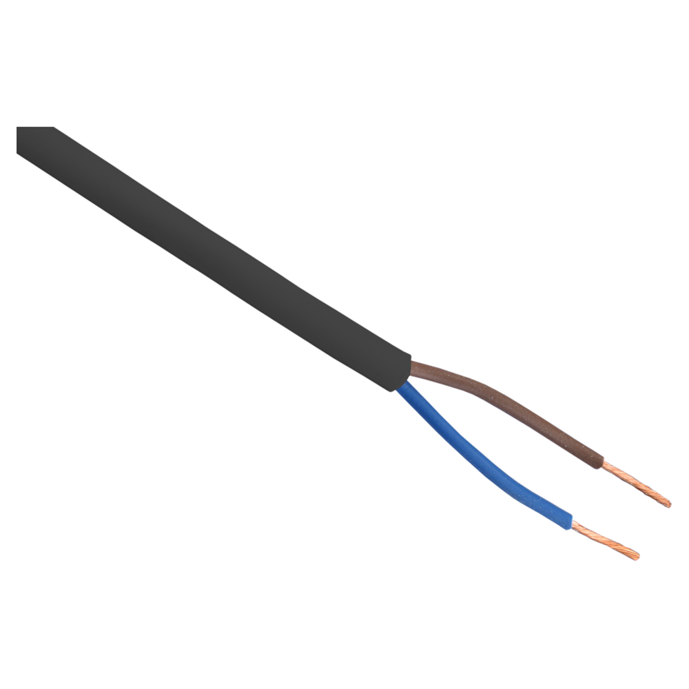 Q-Link Huishoudsnoer | VMVS | Belastbaar tot 1200W | 2 x 0.75 mm² | 10 m | Zwart - 03.030.77