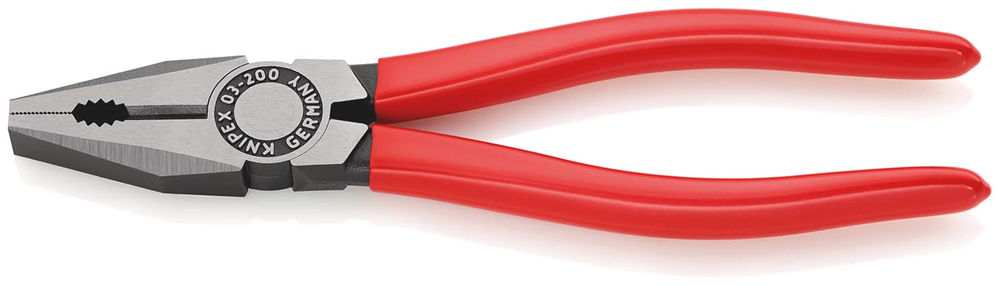Knipex Kombitang | Kunststof bekleed | Zwart geatramenteerd | Lengte 200 mm - 03 01 200 EAN