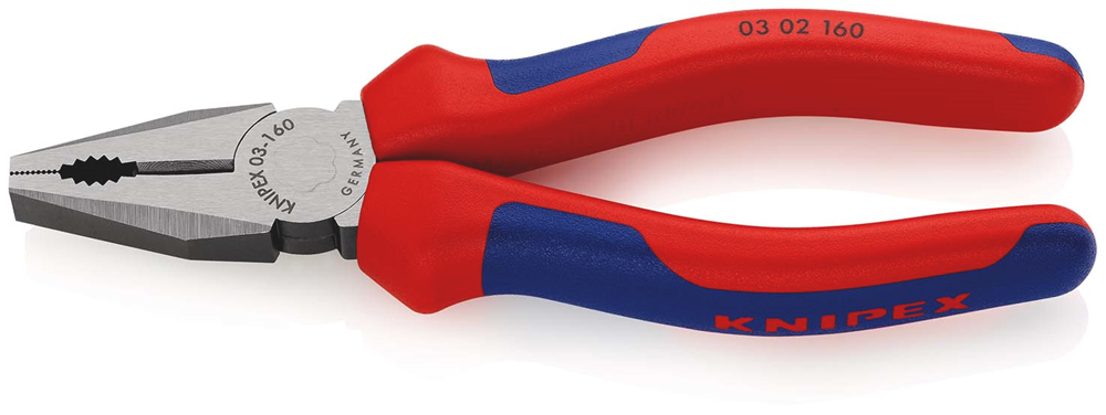 Knipex Kombitang | Meer-componentengrepen | Zwart geatramenteerd | Lengte 160 mm | Zelfbedieningskaart/blister - 03 02 160 SB