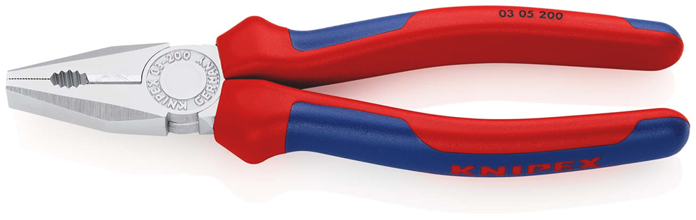 Knipex Kombitang | Meer-componentengrepen | Verchroomd | Lengte 200 mm | Zelfbedieningskaart/blister - 03 05 200 SB
