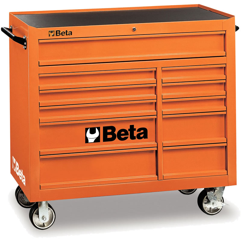 Beta C38 Oranje Gereedschapswagen, met elf laden - 038000001