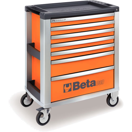 Beta C39 7 Oranje Gereedschapswagen met zeven laden 039000001