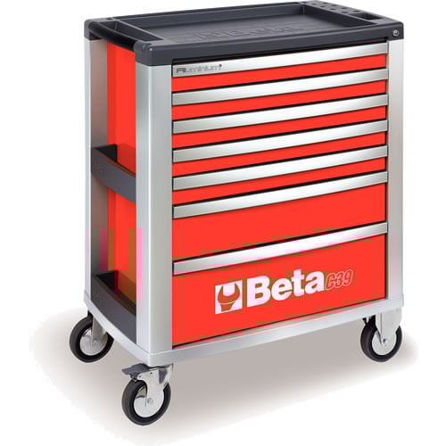 Beta C39 7 Rood Gereedschapswagen met zeven laden 039000003