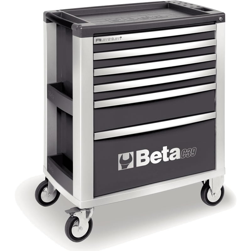Beta C39 6 Grijs Gereedschapswagen met zes laden 039000032