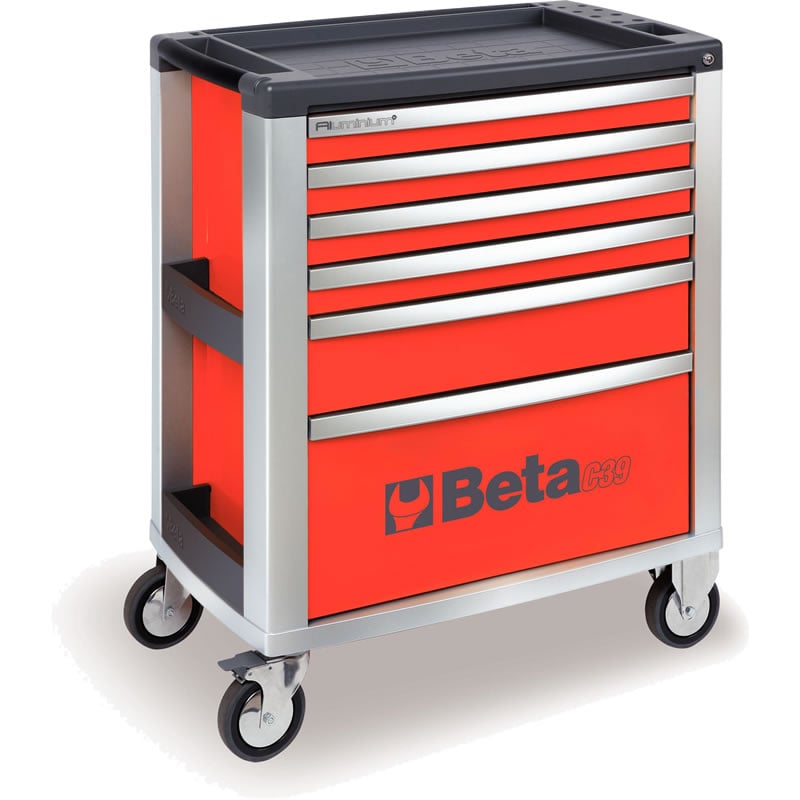 Beta C39 6 Rood Gereedschapswagen met zes laden 039000033