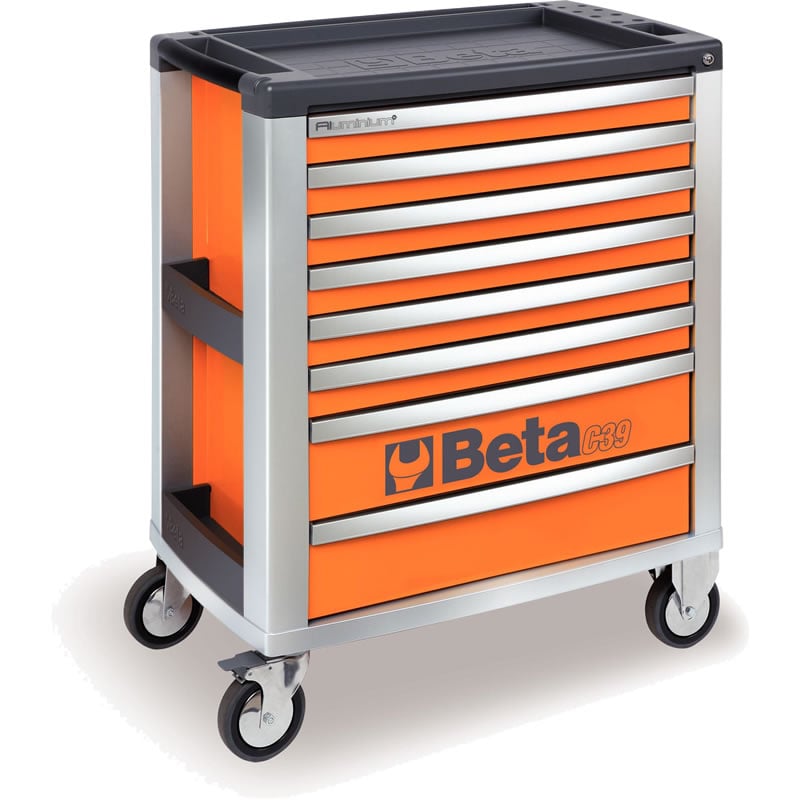 Beta C39 8 Oranje Gereedschapswagen met 8 laden 039000041