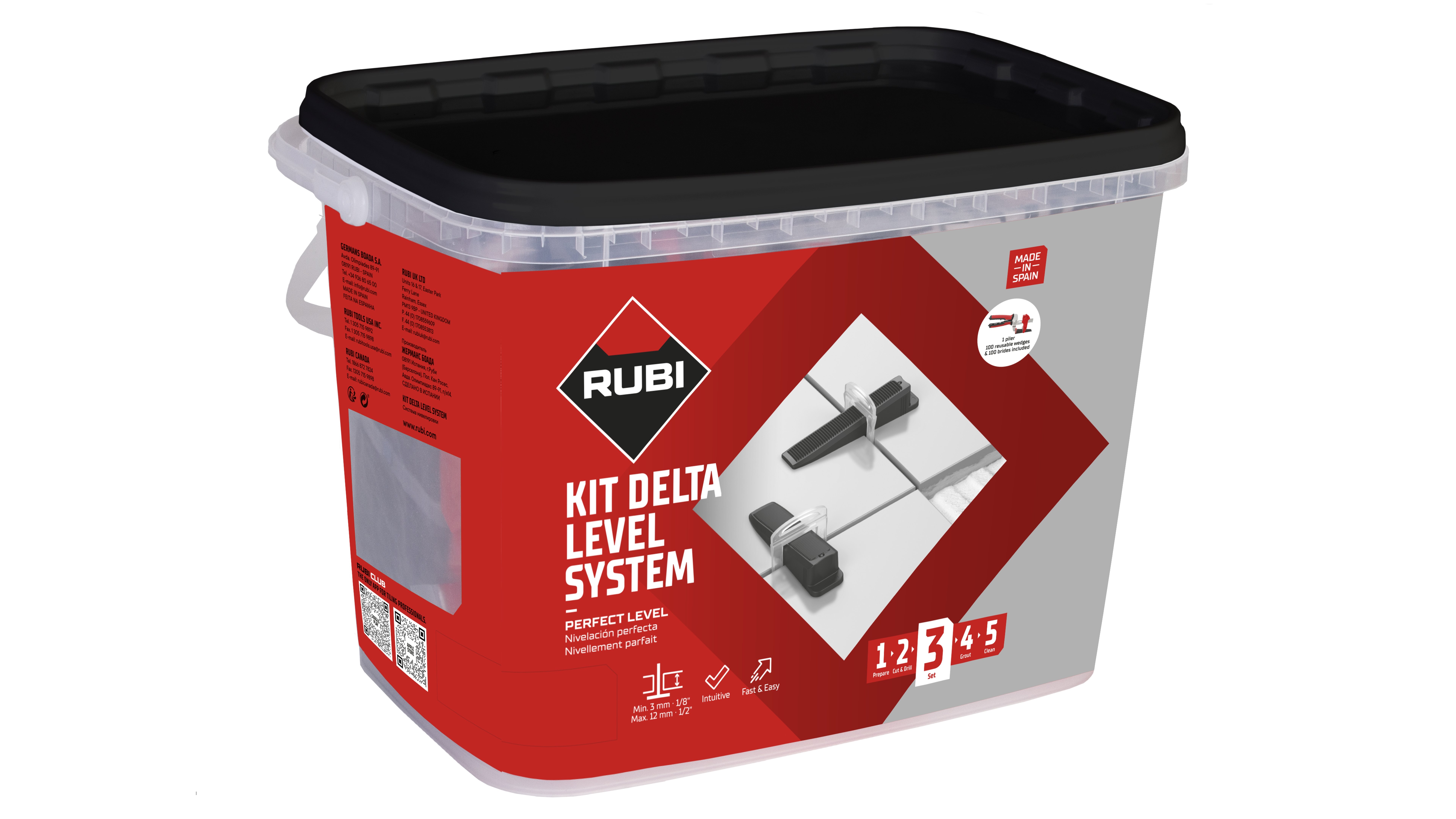 Rubi Delta Levelling Starterskit 2 mm- tegeldikte 3-13 mm
