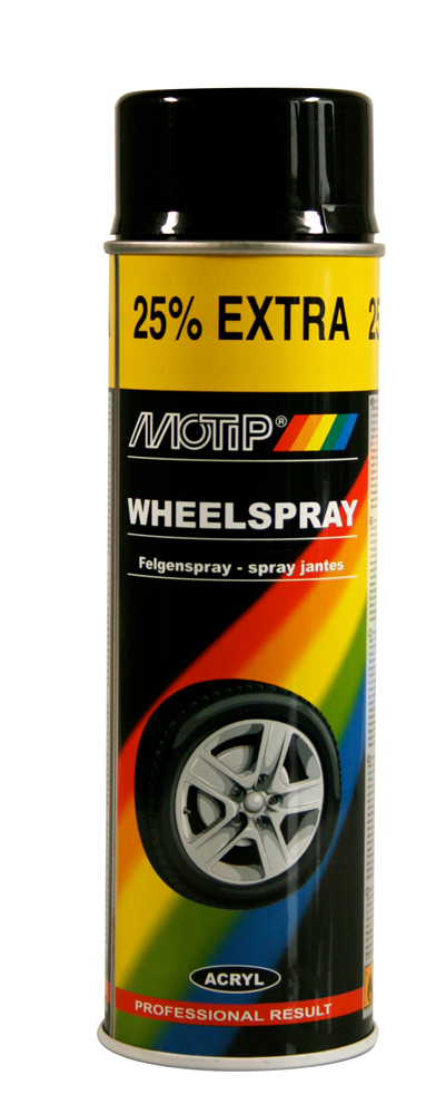 MOTIP Velgenlak | Mat | Zwart | 500ml 04019
